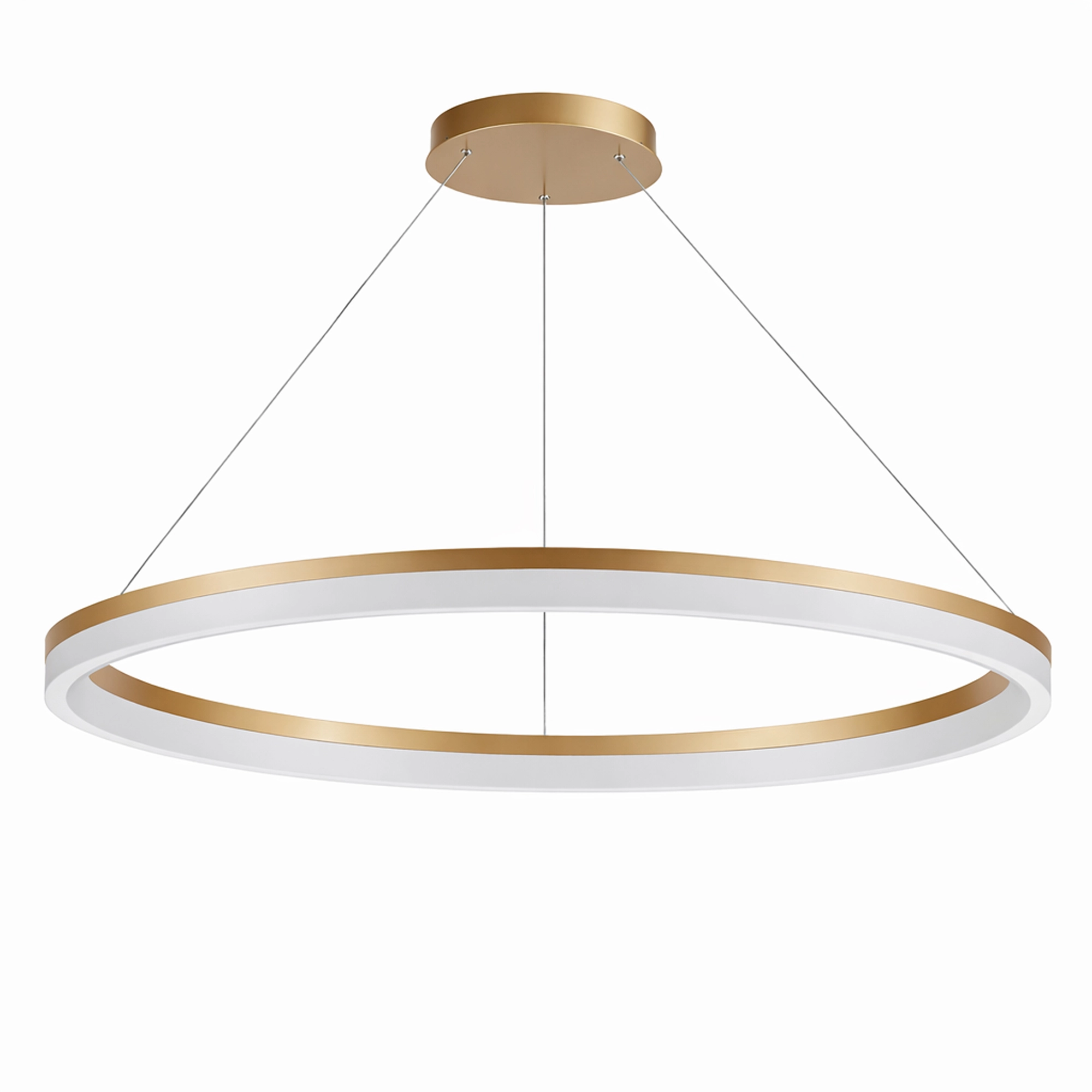 Sleek pendant lamp Ara Ø 150cm gold Lyora 5053423316062