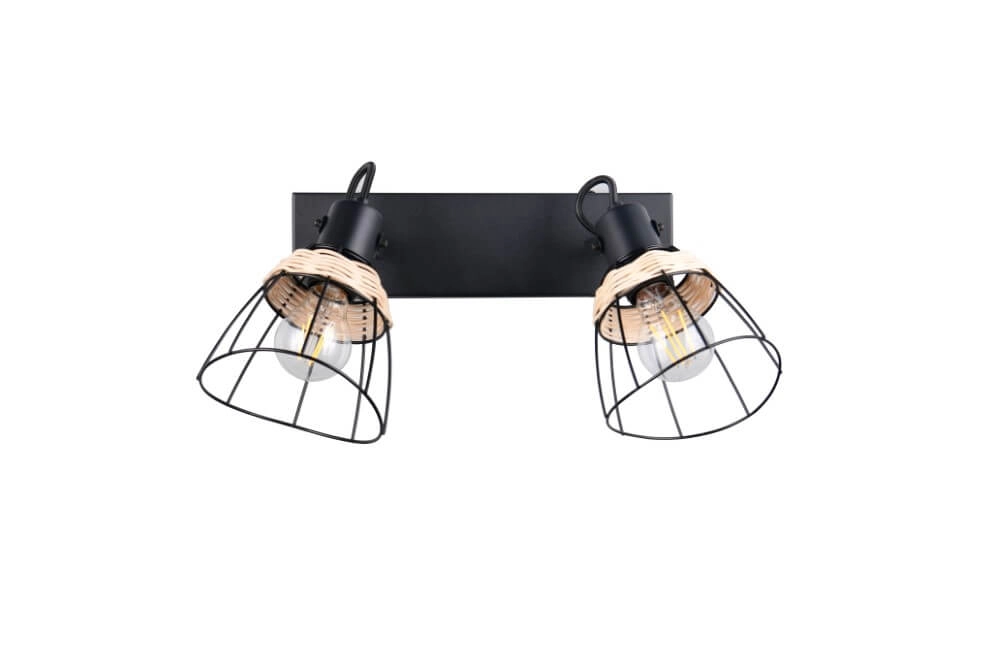 Black ceiling lamp Jerome Design 2-light Trio 4017807637700