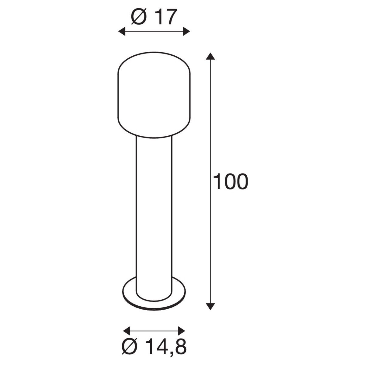Standing lamp Ovalisk 100cm anthracite SLV 4024163248310