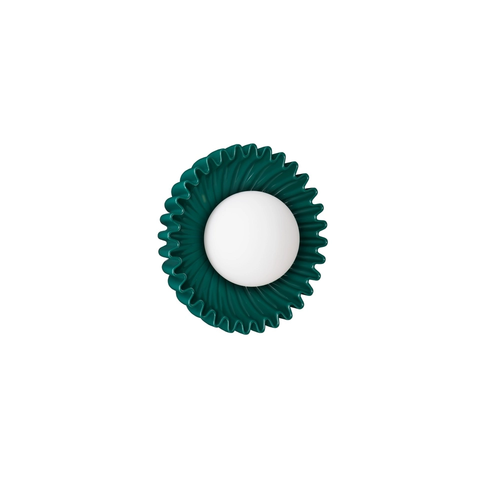 Wall lamp Petel Green with white glass Lyora 5212017483942