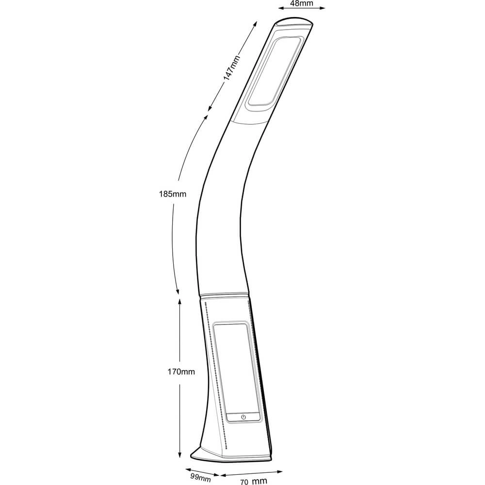 Desk lamp Sophie white Globo 9007371368761