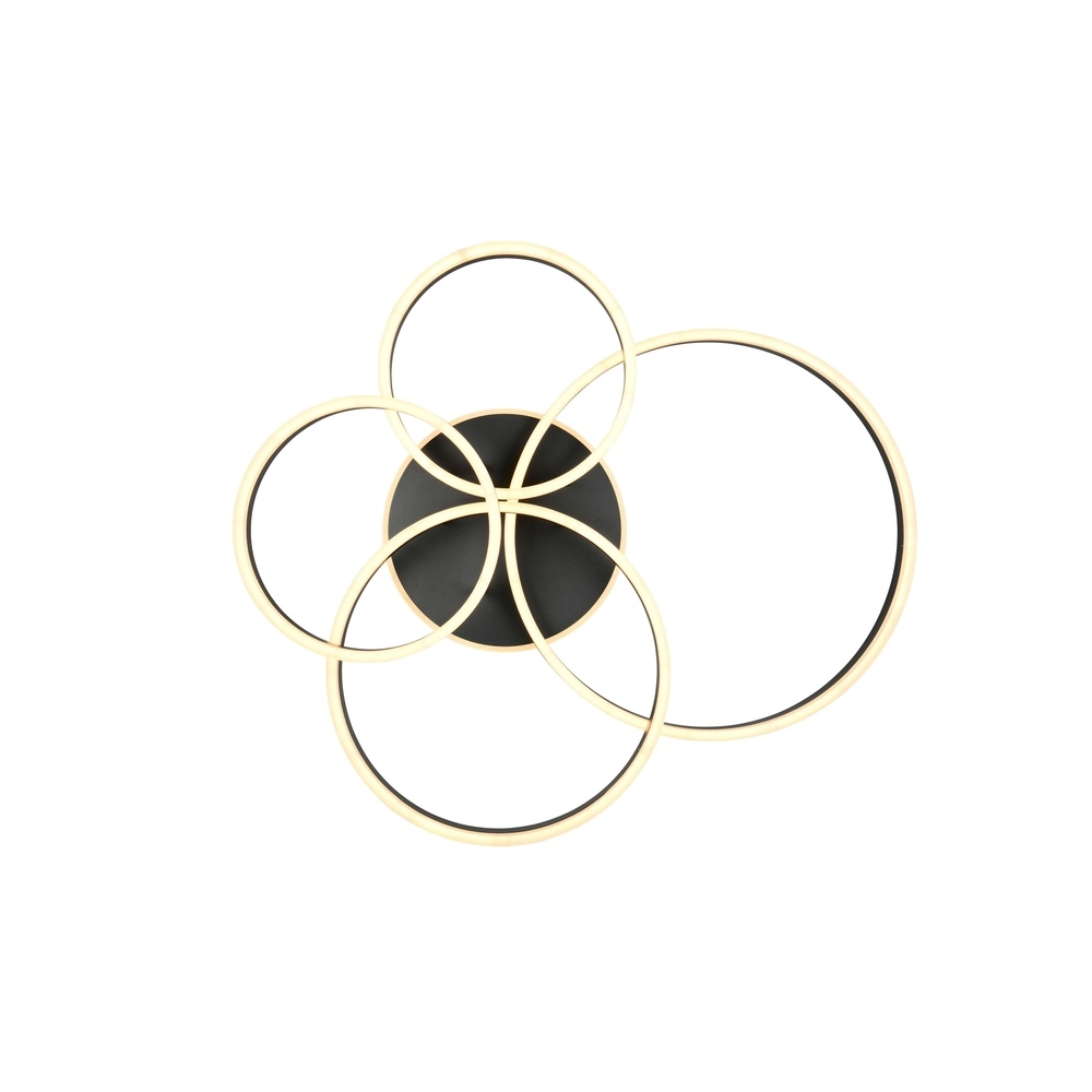 Ceiling lamp Drake black modern Trio 4017807657807