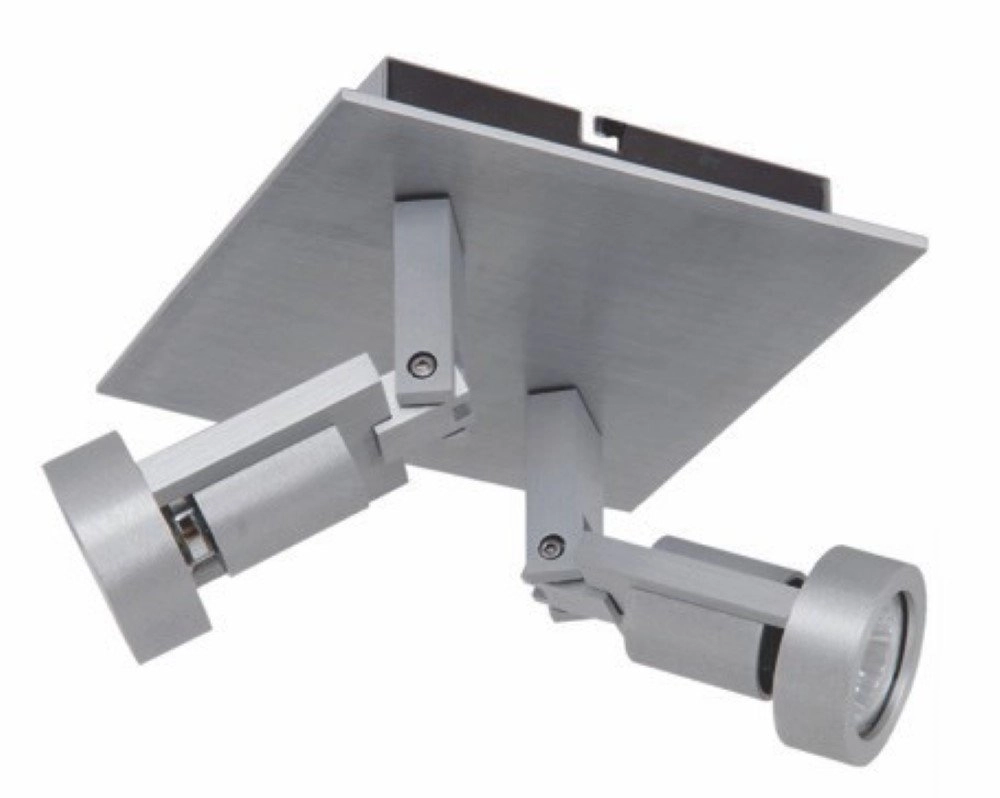 Double surface-mounted spot Tech II gray