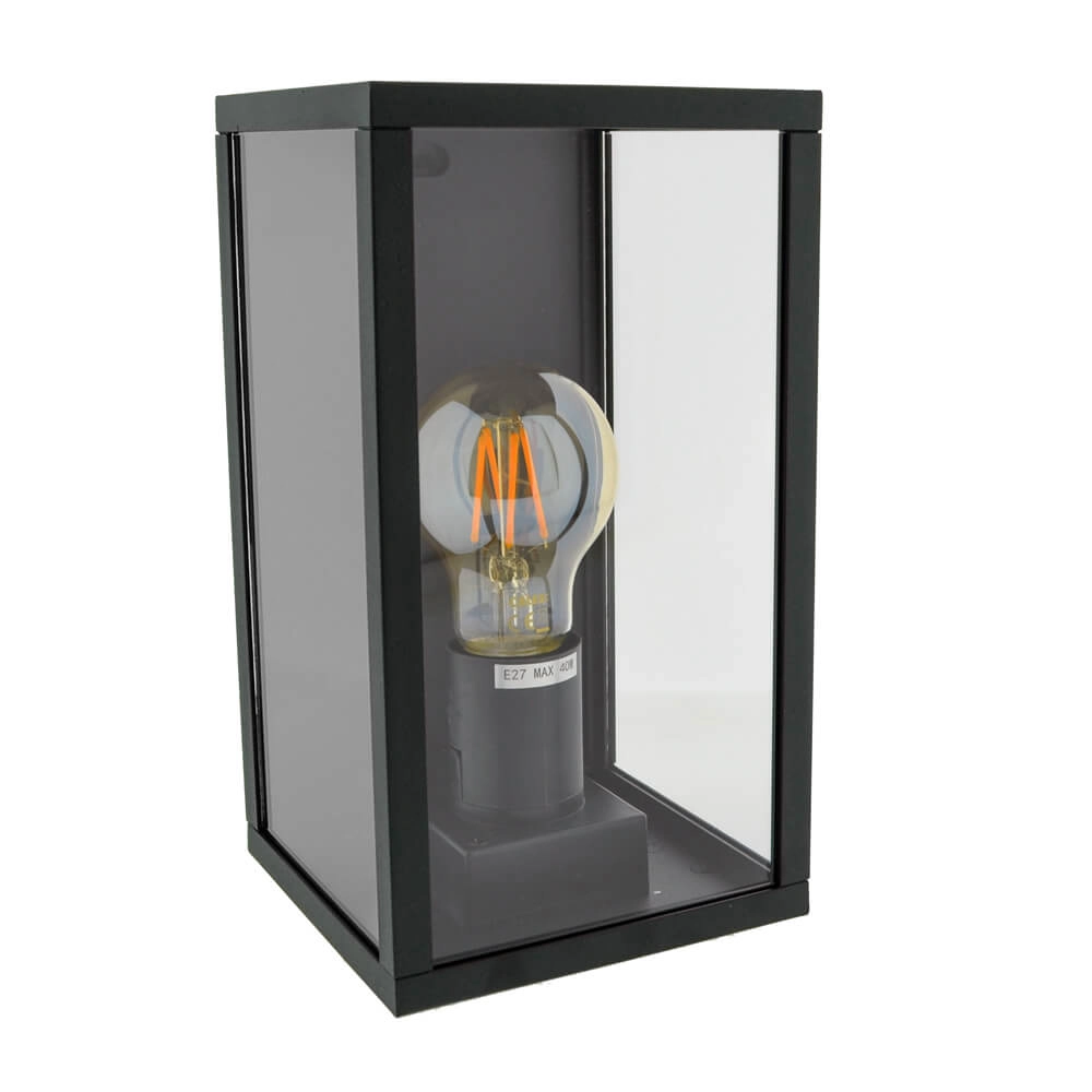 Black outdoor lamp Norway Lyora 8716803509405