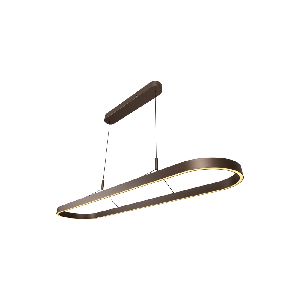 Oval pendant lamp Liane Rusty brown Lucide Vibes 5411212461117