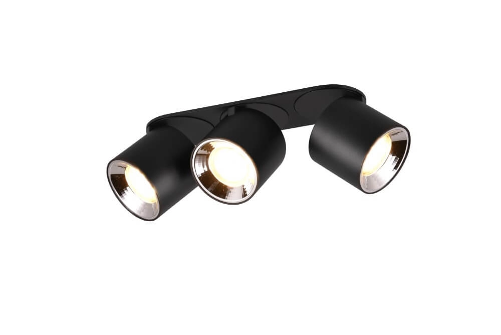 Ceiling light Guayana 3-light black Trio 4017807573992
