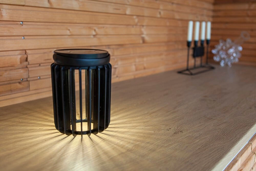 Solar table lamp Kozy black Lutec 6939412089133