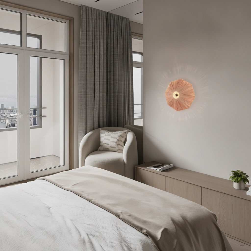 Wall lamp Elvio terracotta Ø 45cm