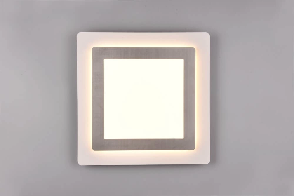 Square design ceiling lamp Morgan nickel Trio 4017807574395