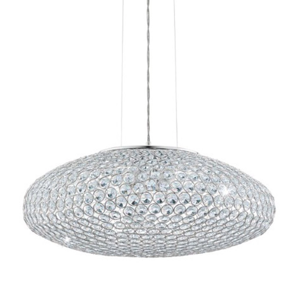 Pendant lamp Clemente 54cm metallic gray