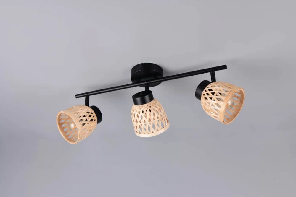 3-light ceiling lamp Laurent with cream caps Trio 4017807637564