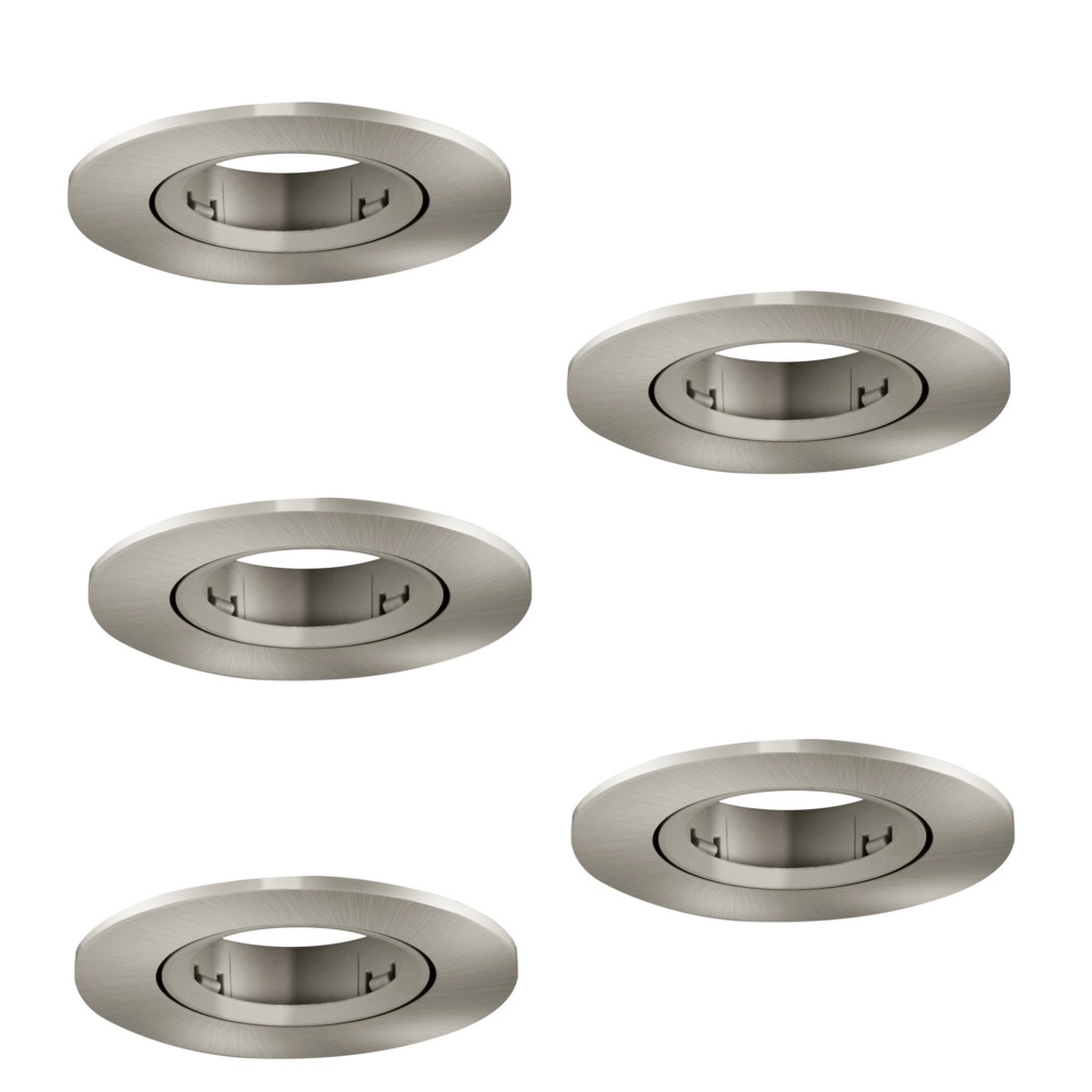 Set of 5 recessed spotlights Barranco nickel Ø 9cm Eglo 9008606359141