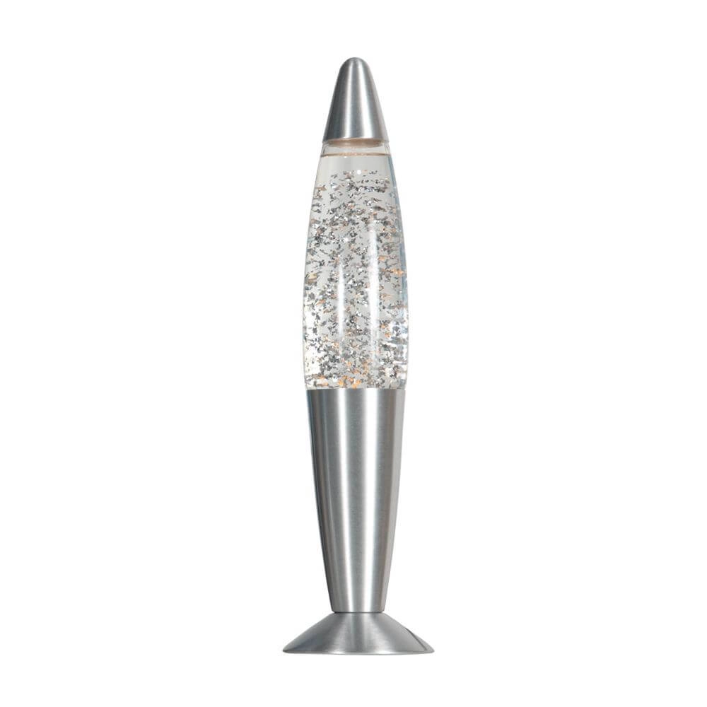 Lava lamp Volcan silver grey