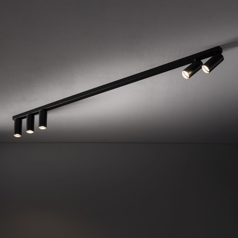 Surface-mounted spot 5x GU10 Fourty Black Lyora 5903139107419