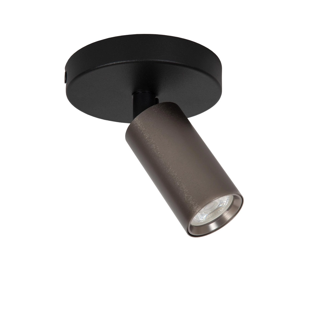 Ceiling spotlight Ritmo mini GU10 coffee brown