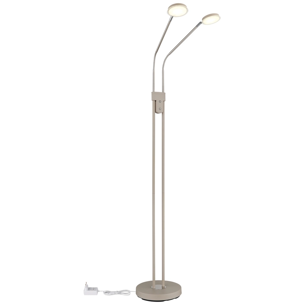 2-light reading lamp Silvio sand brown Globo 9007371584048