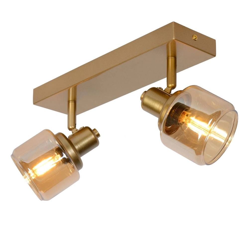 Ceiling lamp Bjorn 2-light gold Lucide 5411212771223
