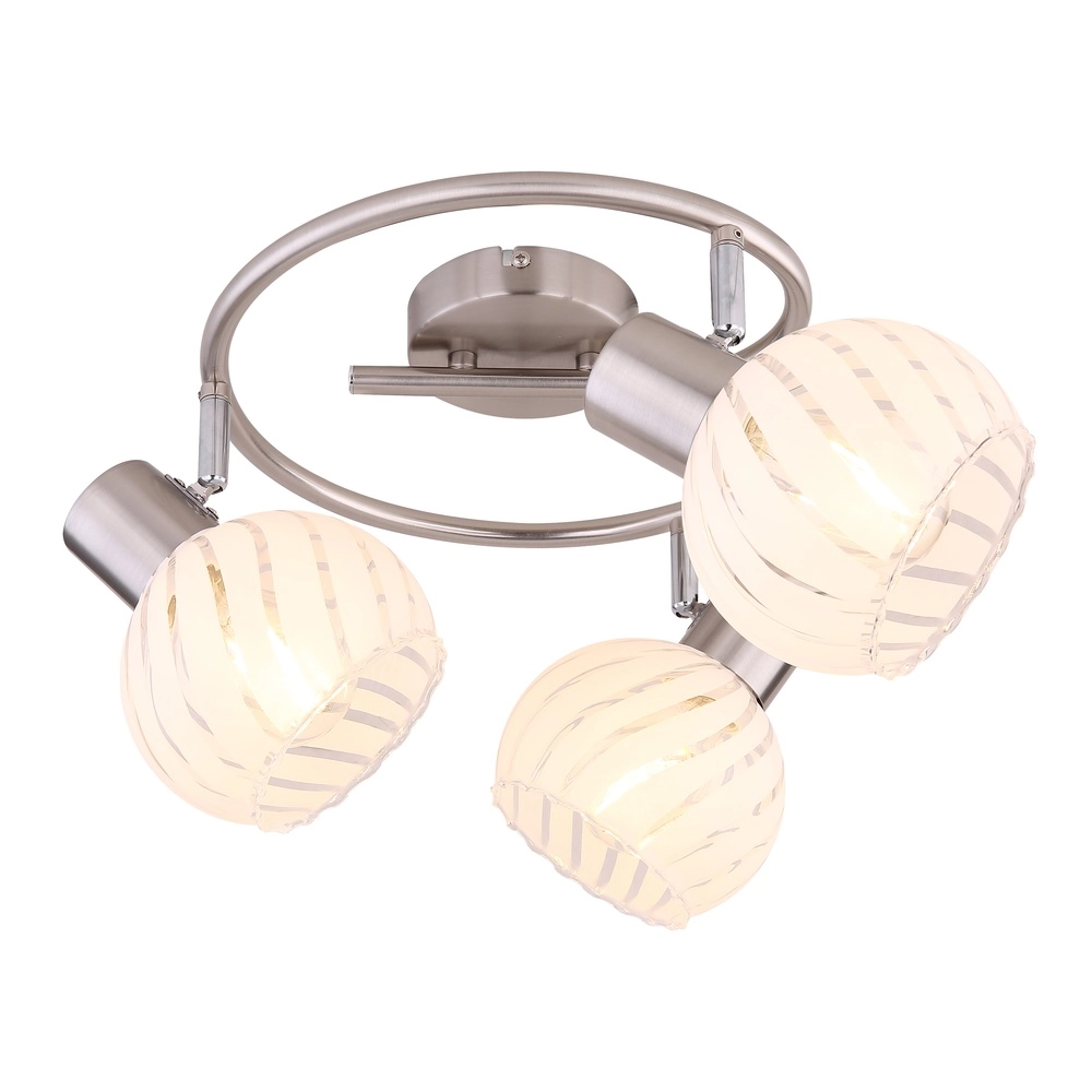 Ceiling lamp Willy nickel 3-lights Globo 9007371409105