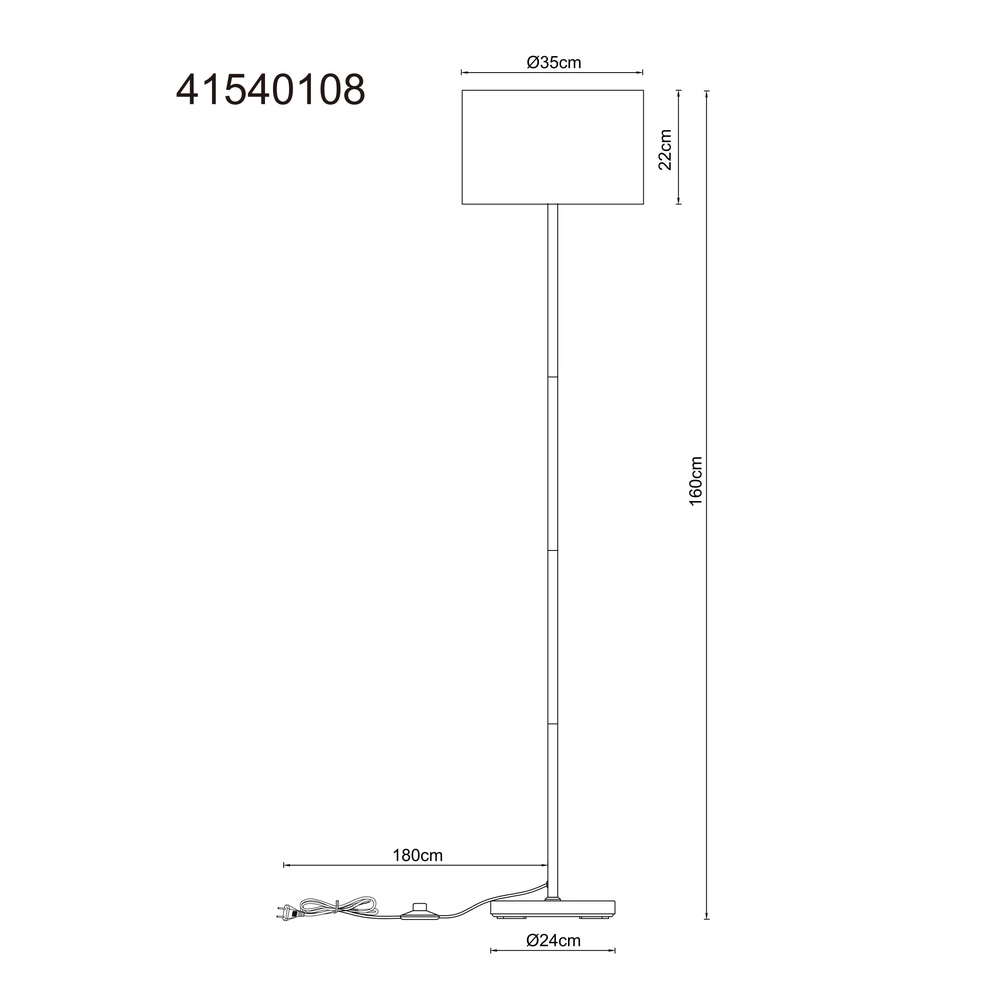 Floor lamp Thea gunmetal Globo 9007371570034