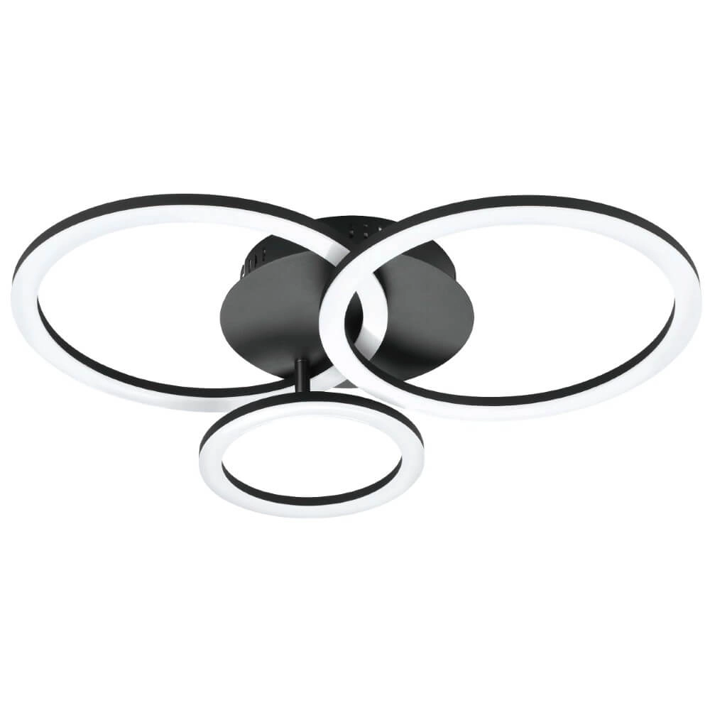 Ceiling lamp Zigbee Parrapos-Z 54.5x44.5cm black Eglo 9008606231249
