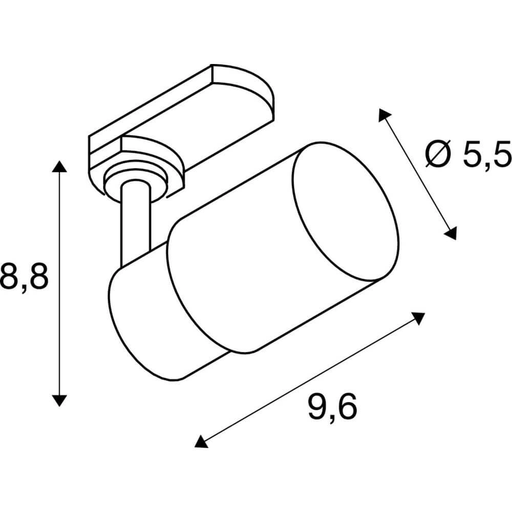 Rail spot Puri 2.0 Tube White 3-phase SLV 4024163294584