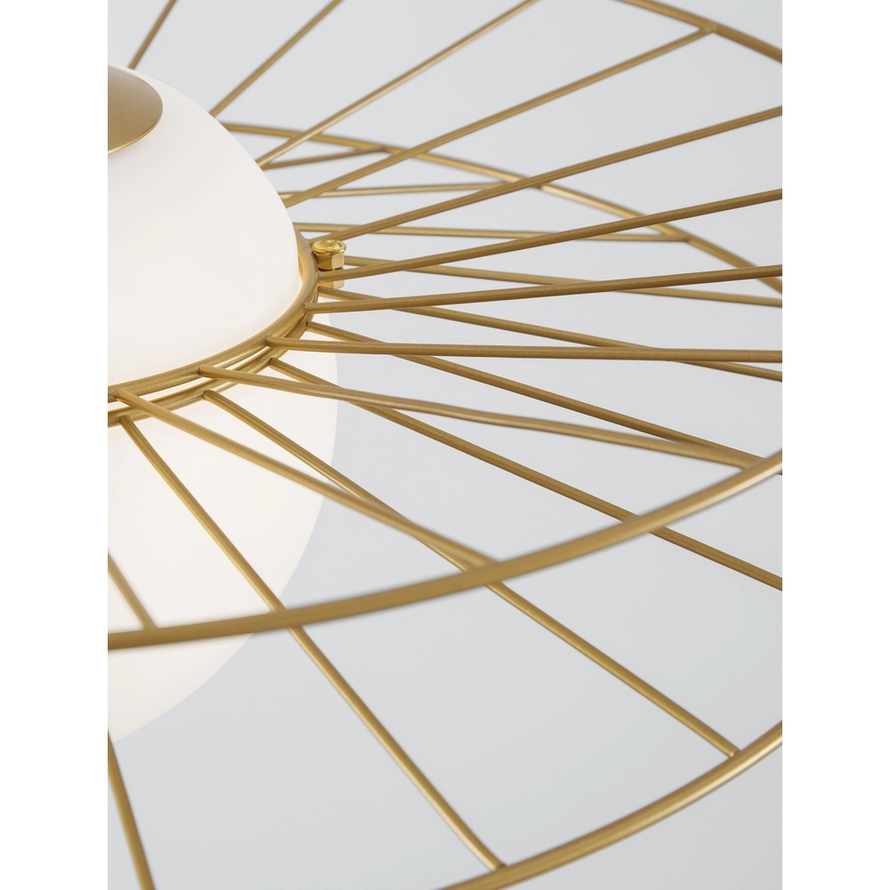 Golden pendant lamp Ellery Ø 45cm Lyora 5212017435286