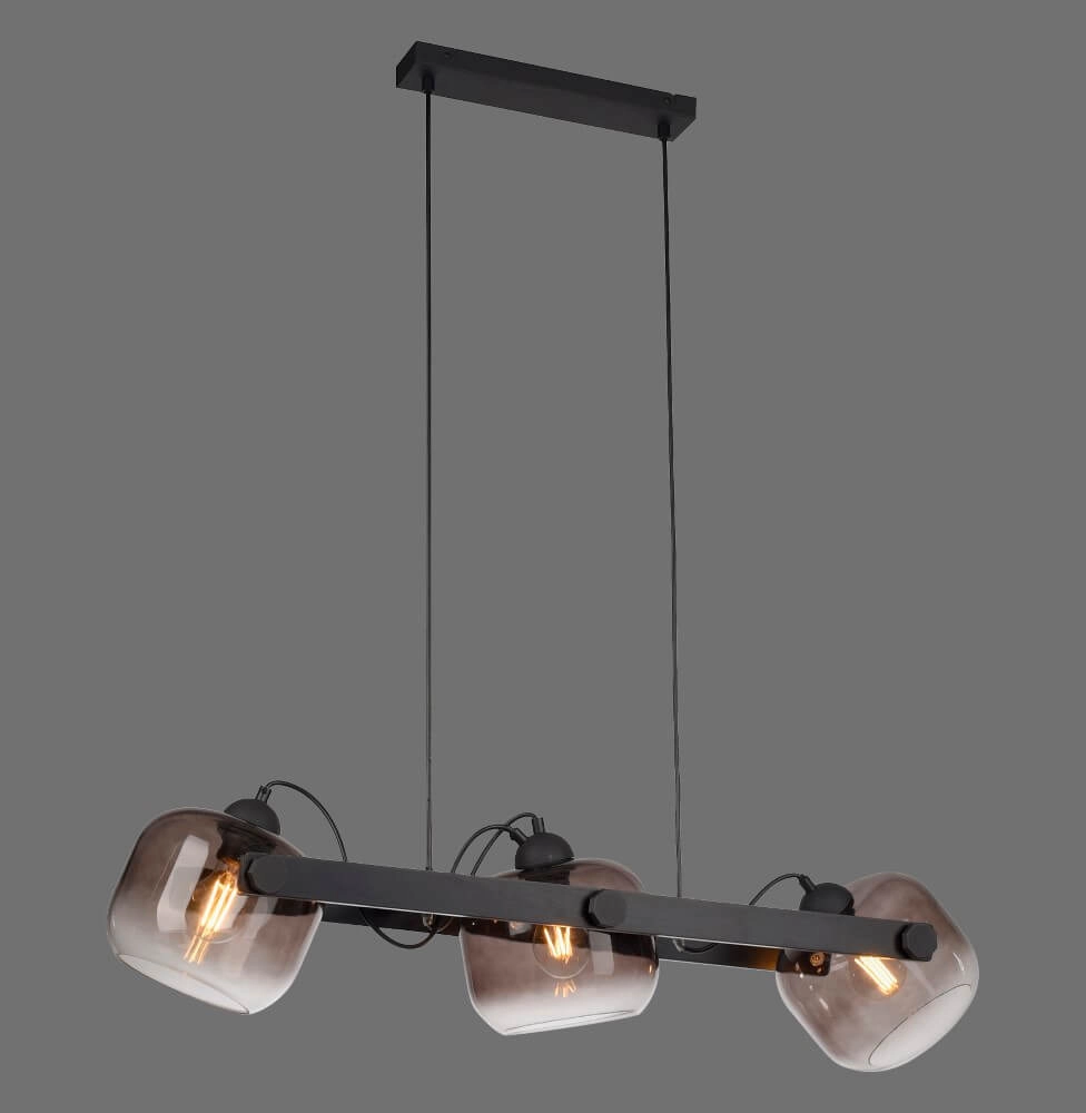 Pendant lamp Cup 2.0 3-light smoke glass Just Light 4043689004712