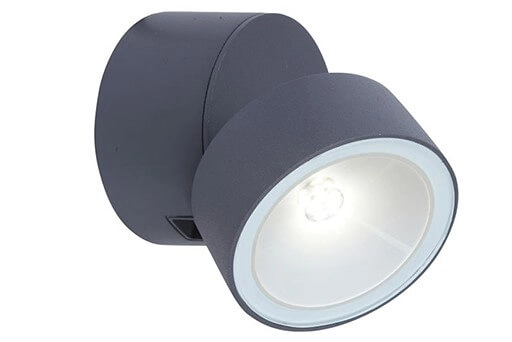 Directional wall lamp Trumpet anthracite 600lm