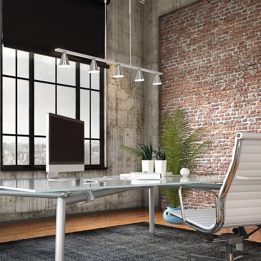 Design pendant lamp Vortex 120cm - Stainless steel Steinhauer 8712746135459