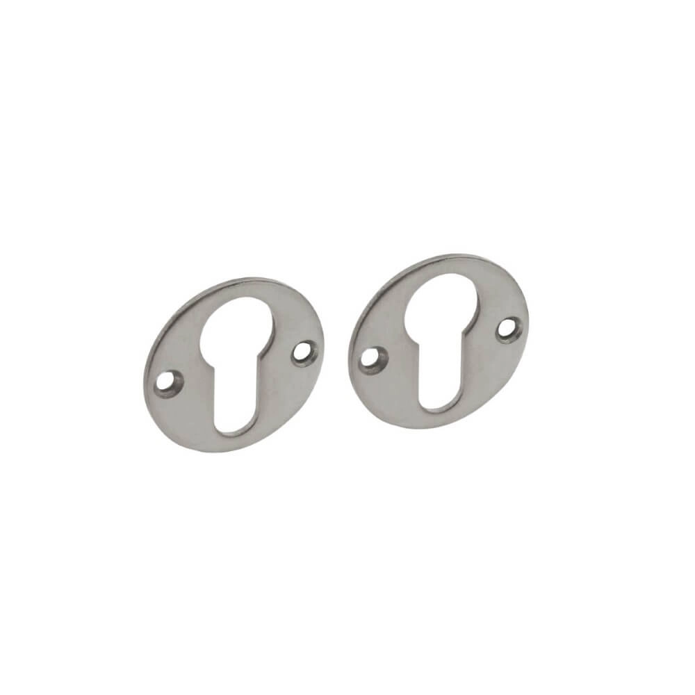 Set of 2 Cylinder Rosettes Tira round stainless steel 2mm