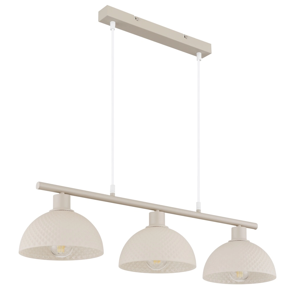 3-light pendant lamp Selma sand brown Globo 9007371592104