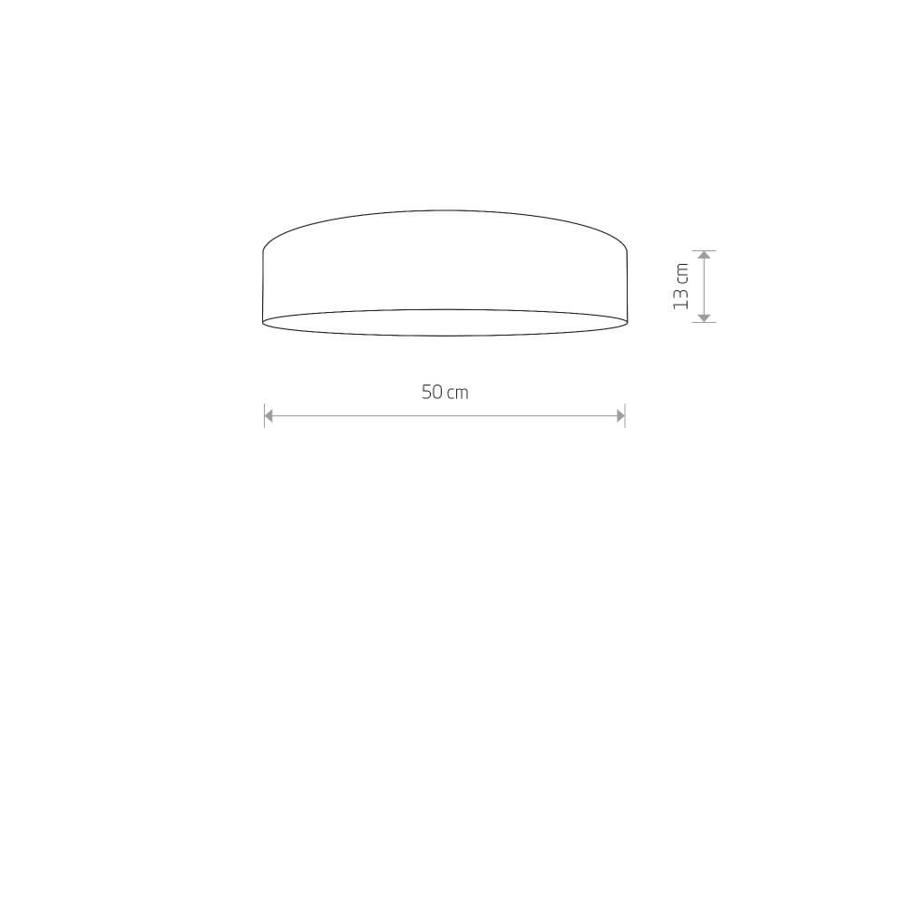 Gray ceiling lamp Turda Ø 50cm Lyora 5903139895392