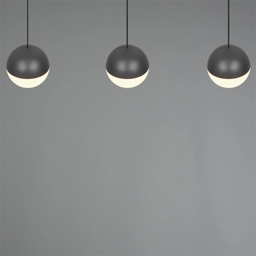 3-light pendant lamp Senta anthracite Trio 4017807697858