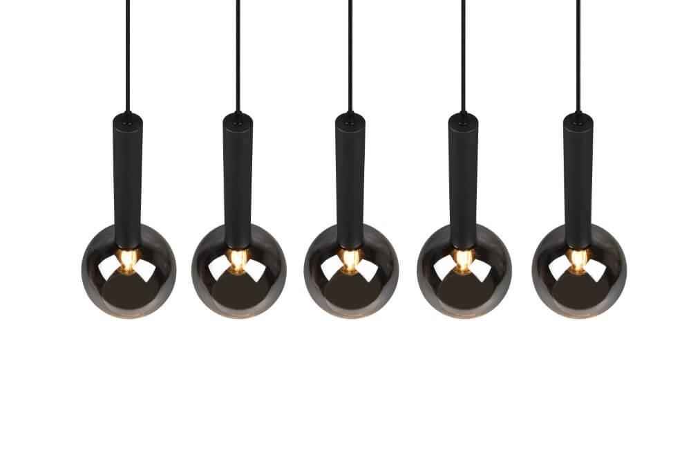 5-light hanging lamp Clayton black Trio 4017807522471