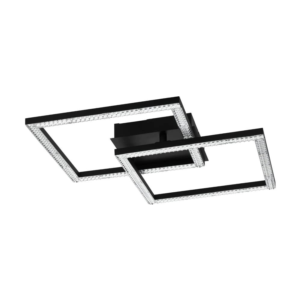 Black ceiling lamp Lejias with led