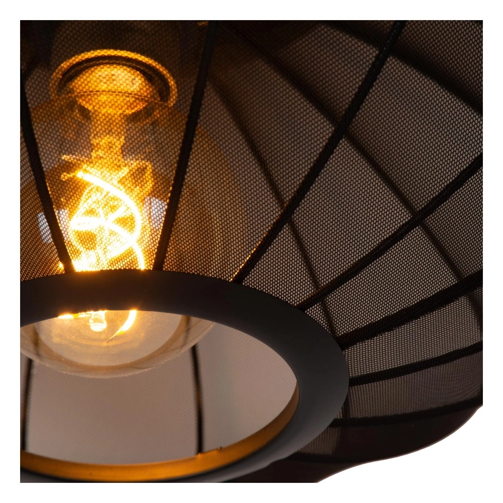 Pendant lamp Corina black Ø 50cm Lucide 5411212032003