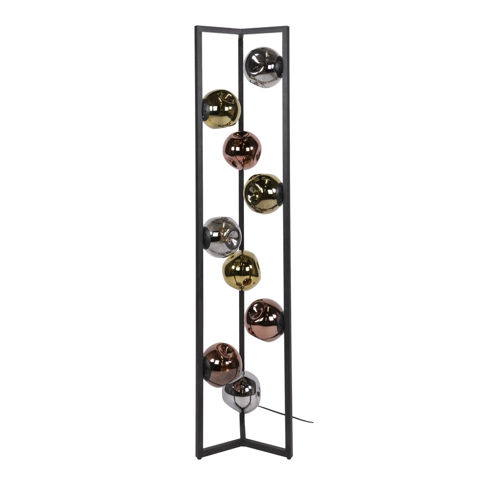 Glass floor lamp Stellar 9-light Lyora 8716803511590