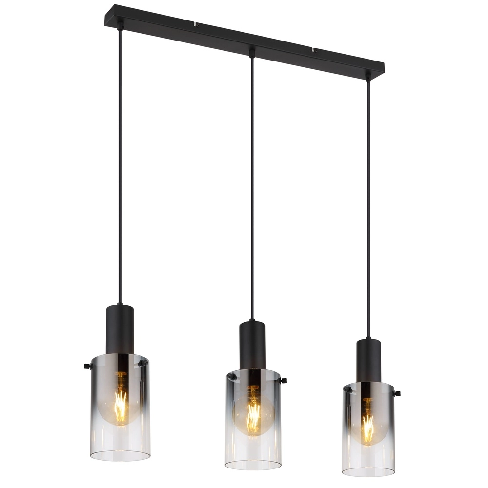 3-light pendant lamp Florentina Black design