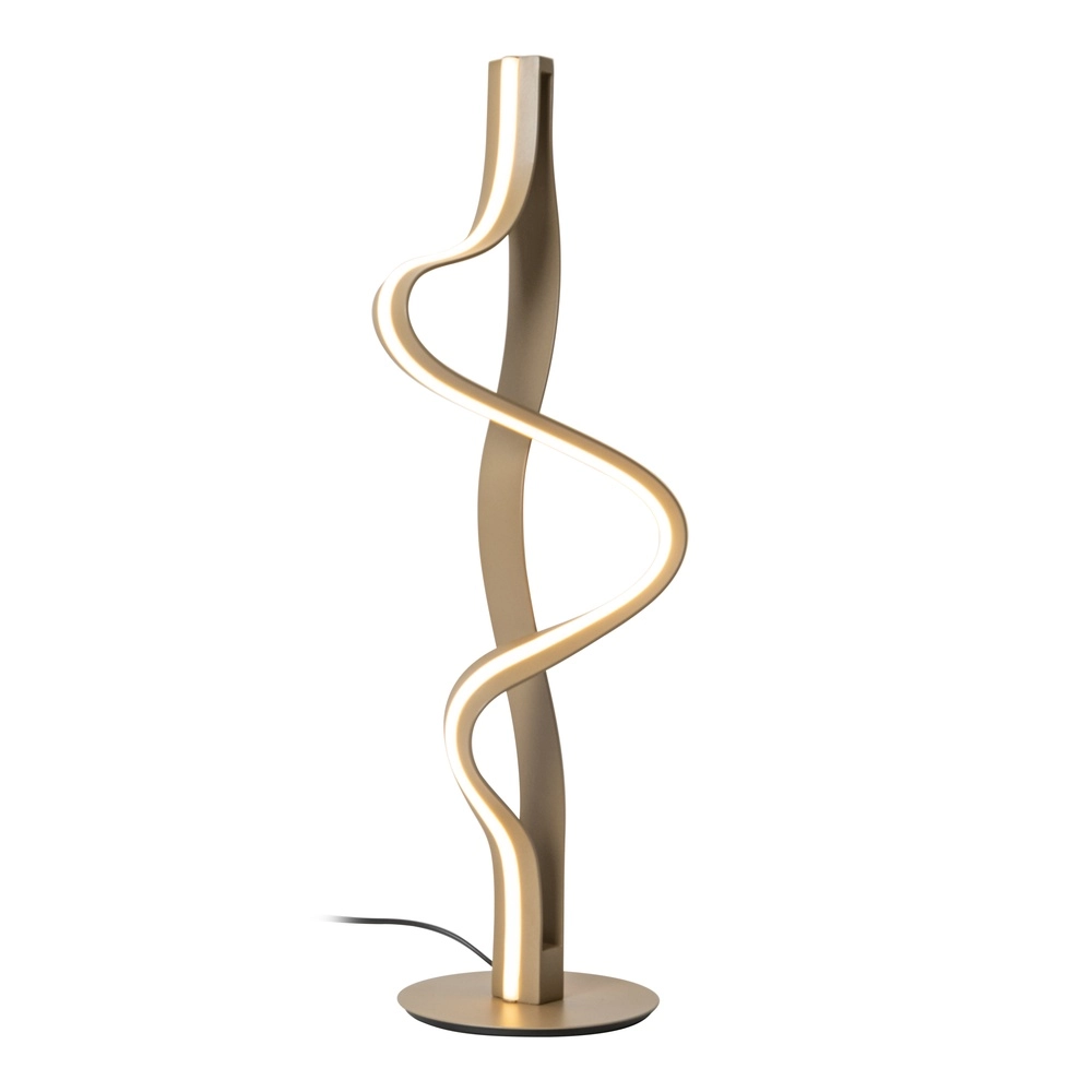 Table lamp Lambada Curl of champagne