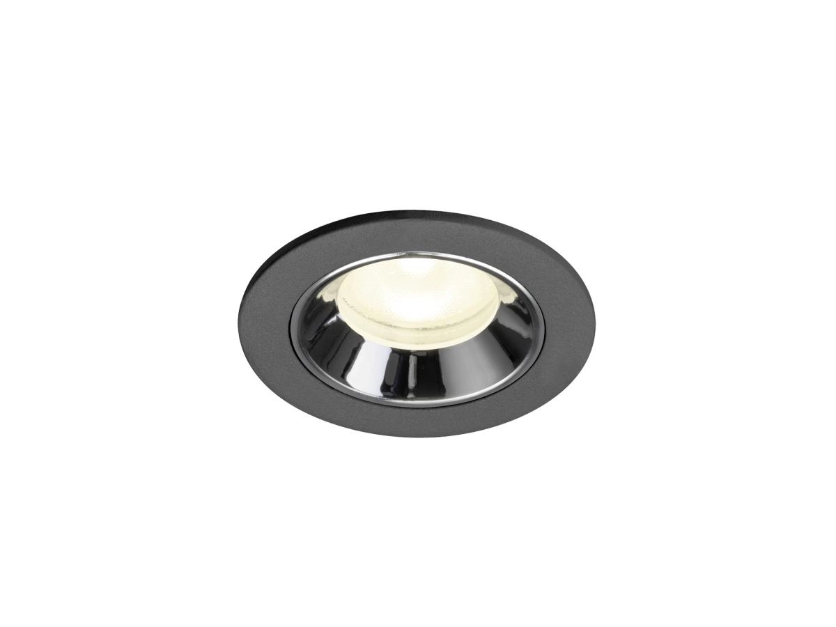 Recessed spotlight Numinos XS black/chrome 4000K - 55deg