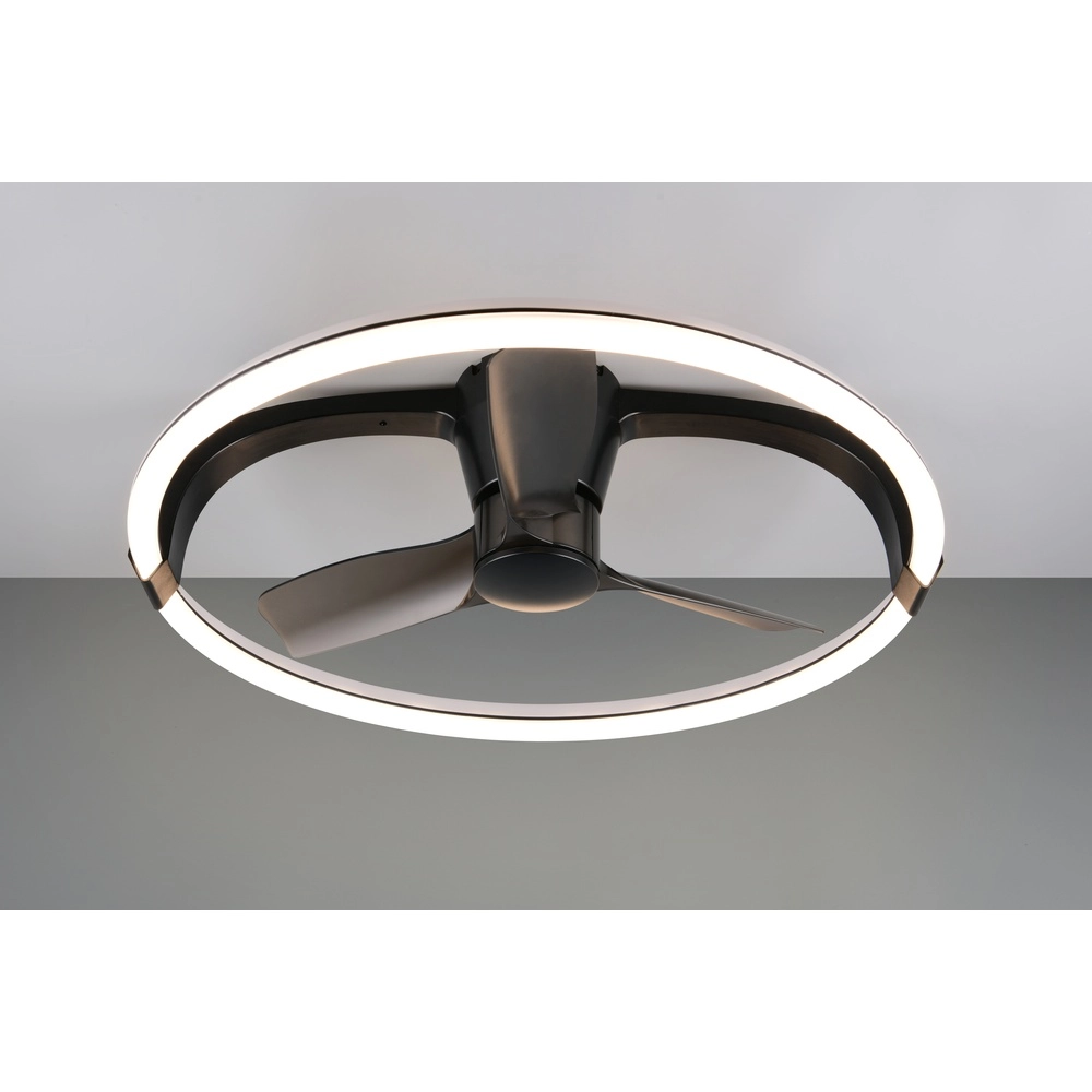 Smarthome fan Stockholm black Ø 73,5 Tuya Trio 4017807693133