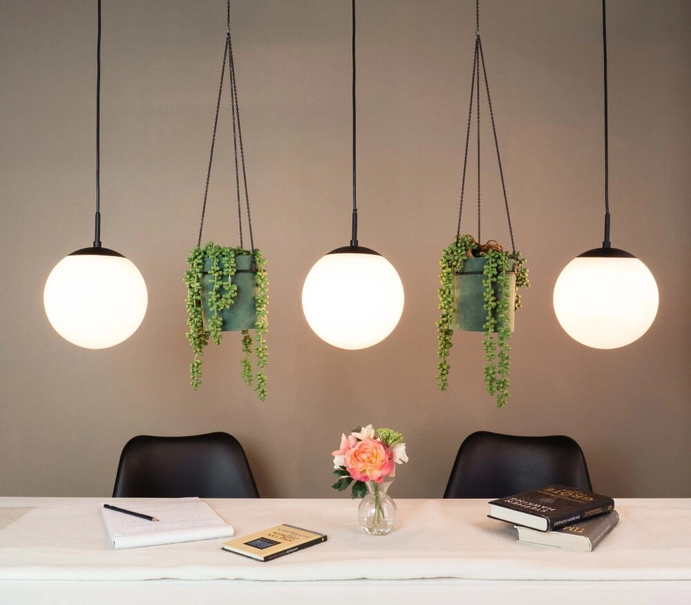 Hanging lamp Rondo 3 with glass balls Eglo 9008606244416