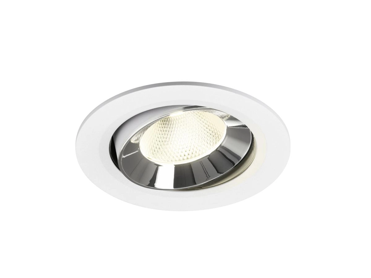 Recessed spotlight Numinos Move L white/chrome 4000K - 20deg