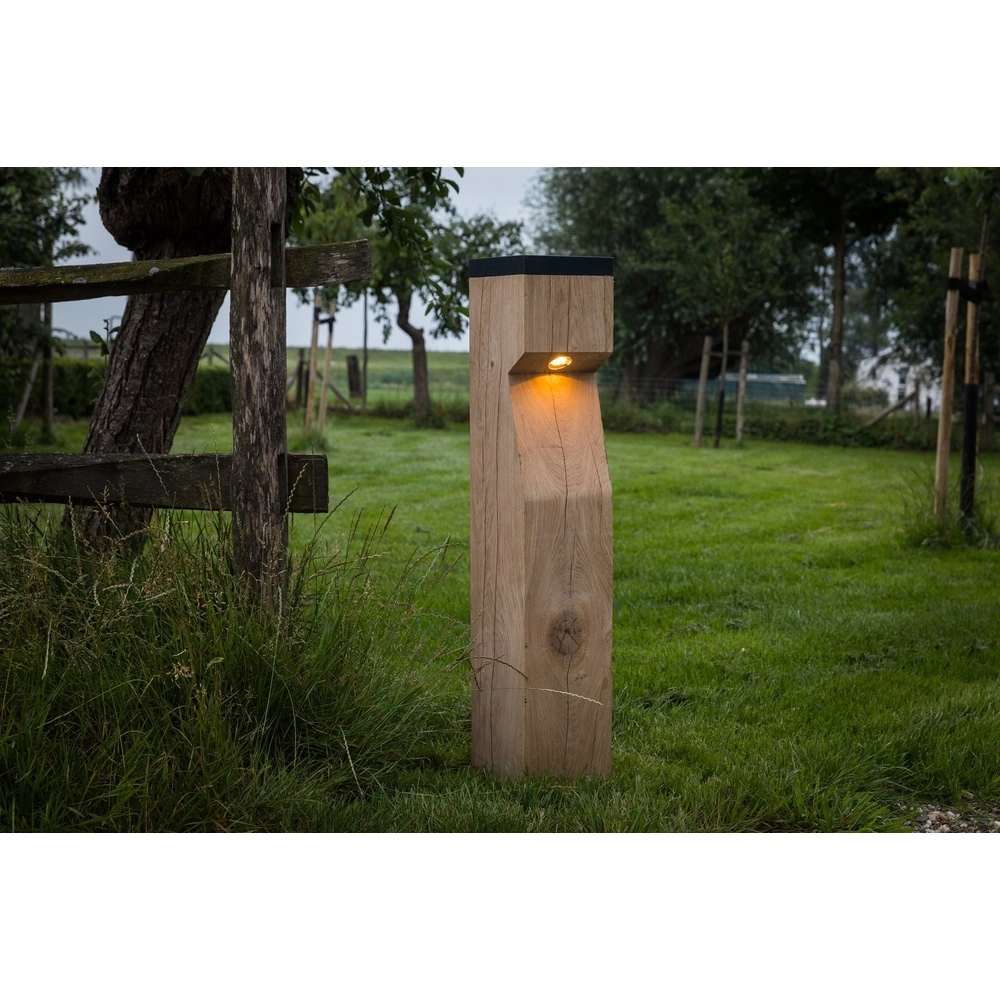 Wooden solar path lighting Eye Solar Accoya - 17.5x17.5x90 -2700K Timberlab 8716803513860