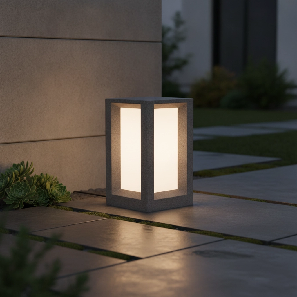 Square garden lamp Castro black