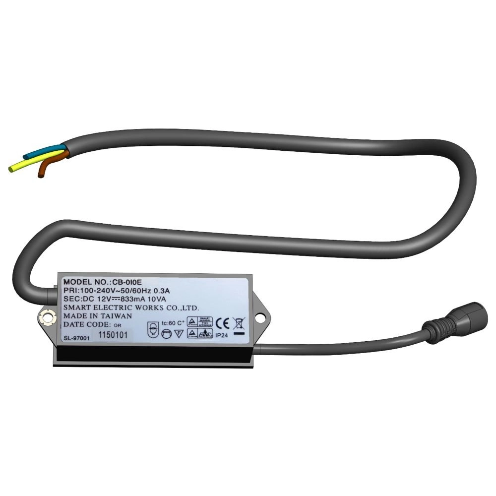 Mini transformer CB-010E 230 volts - 12 volts In-lite 8717051003028