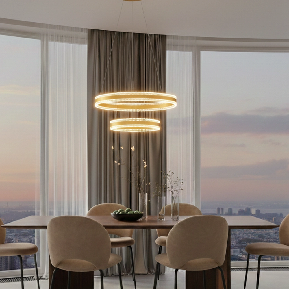 Design pendant lamp Alaro Gold Double