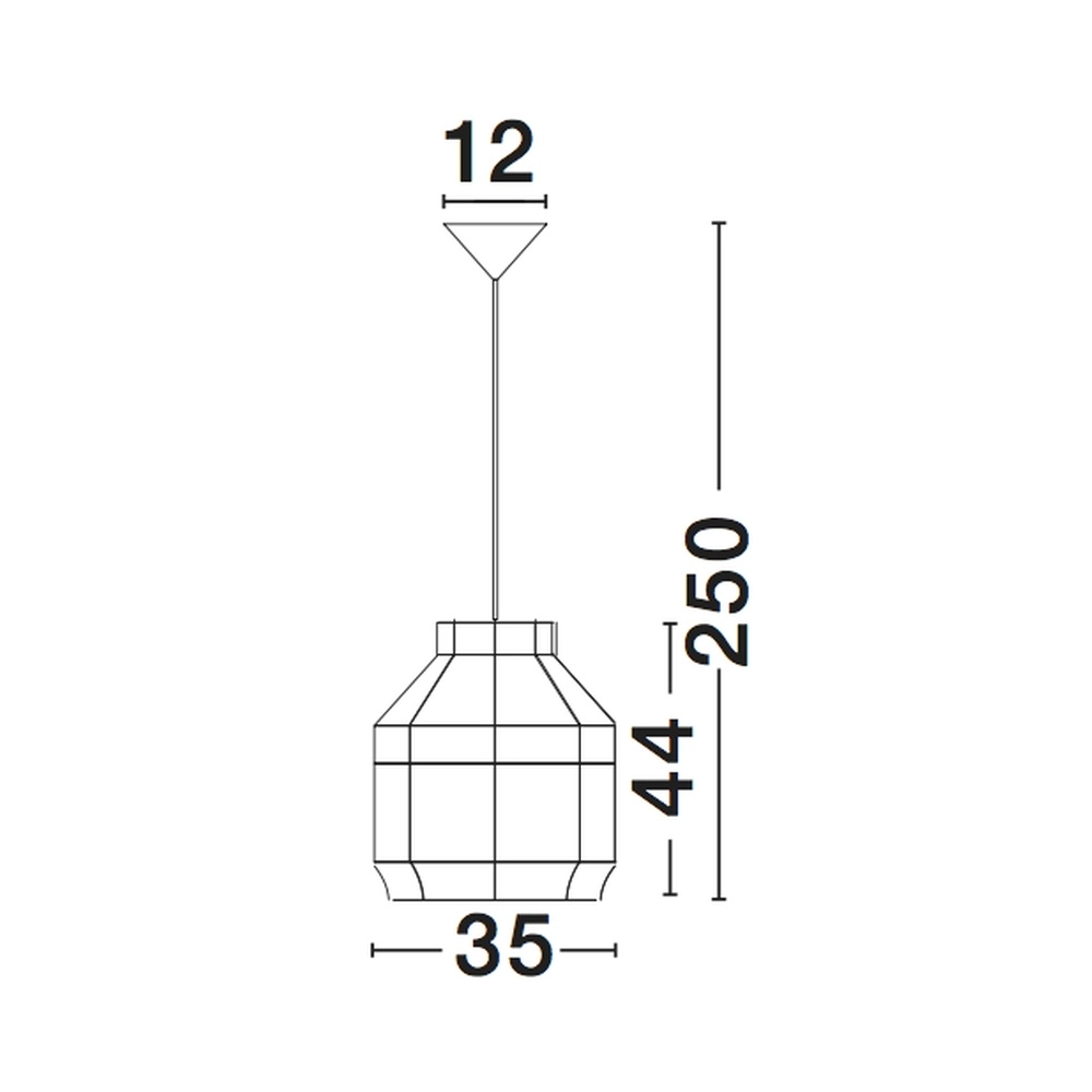 White pendant lamp Mia Ø 35cm Lyora 5212017416704