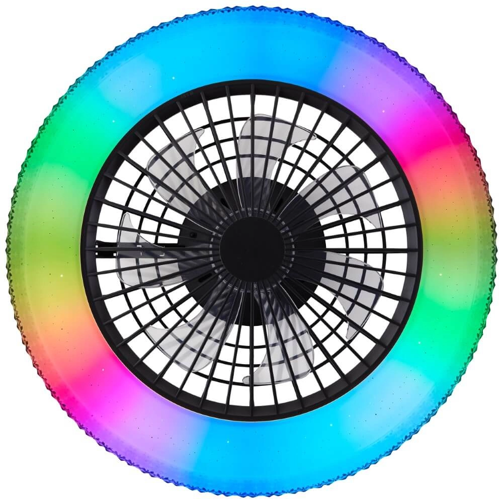 Black fan Badria with RGB function Brilliant 4004353435850