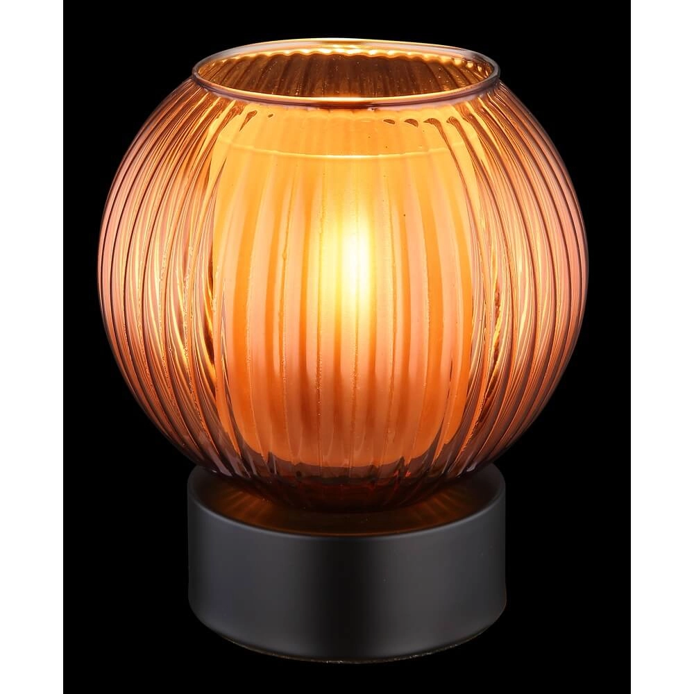 Table lamp Zumba orange glass Ø 15cm Globo 9007371456000